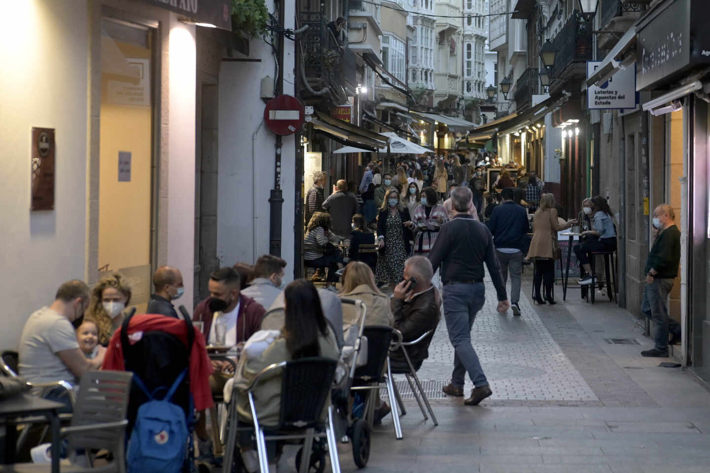 Terrazas de bares de A Coruña.