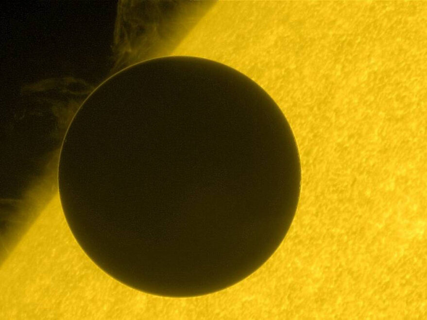 Imagen de Venus durante el Tránsito de 2012