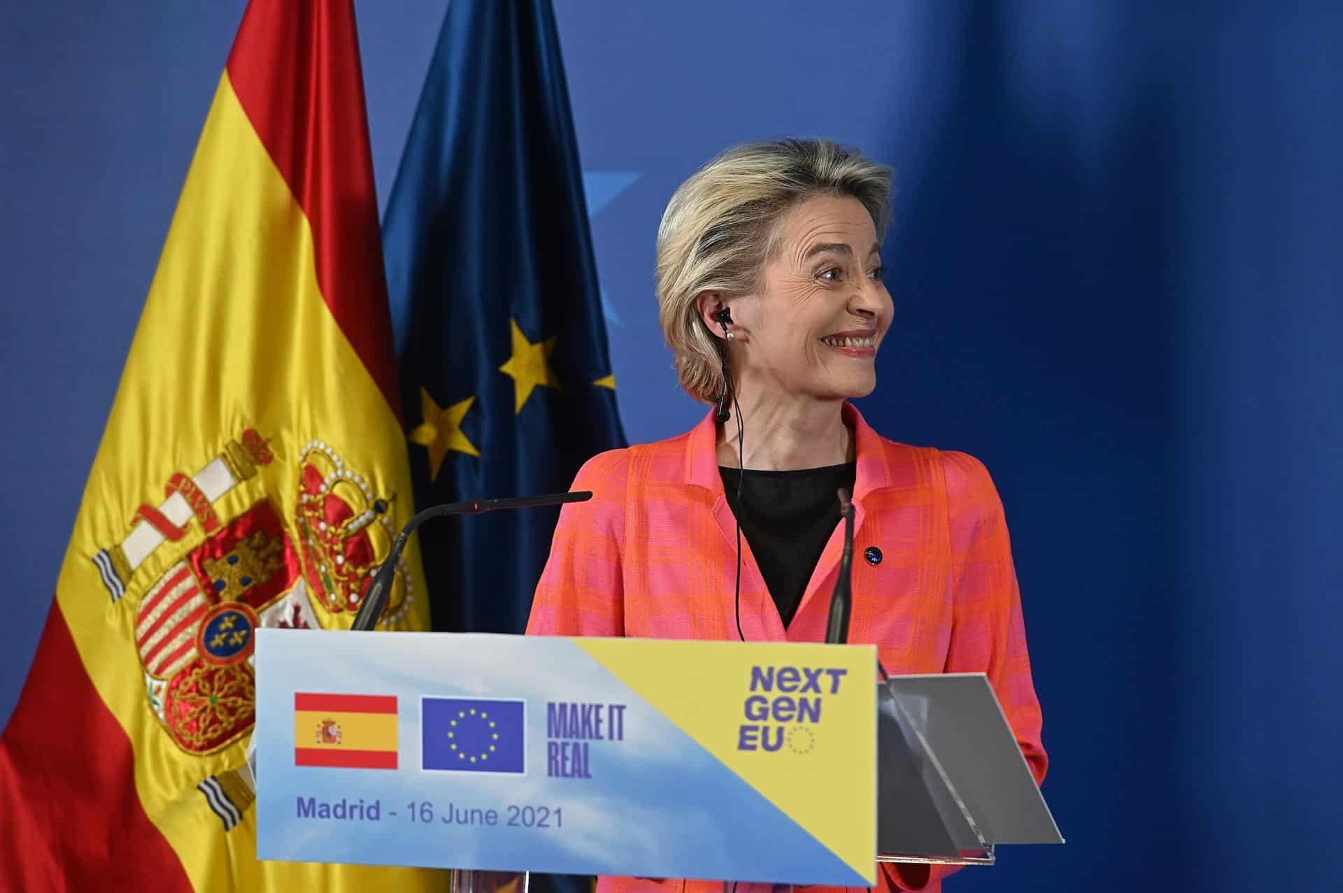 La presidenta de la Comisión Europea, Ursula von der Leyen