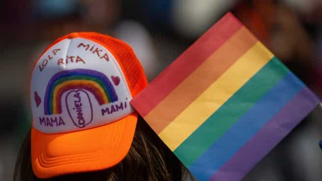 ORGULLO LGBTI Una madre de una familia LGBTI, en Barcelona.