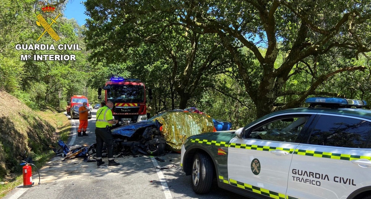 Lugar del accidente de Víctor Magariños.