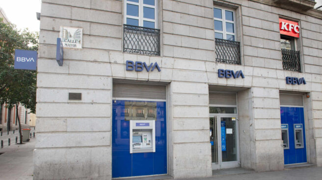 BBVA ha pactado un ERE para 2.935 personas. Una oficina de BBVA.