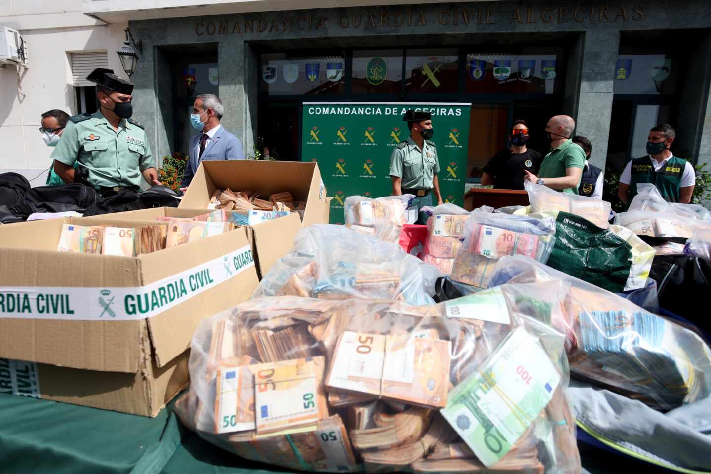 Operación contra el narcotráfico en Algeciras.