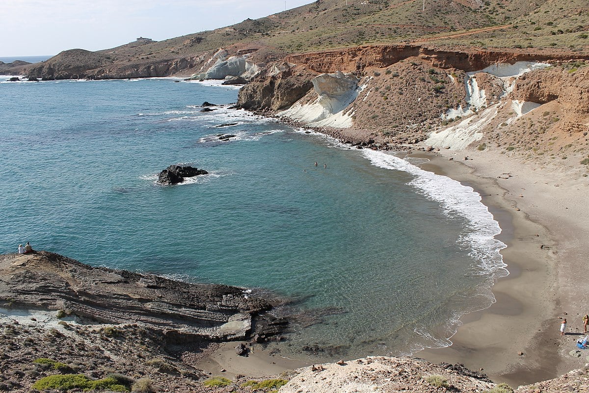 Cala Rajá, en el cabo de Gata.