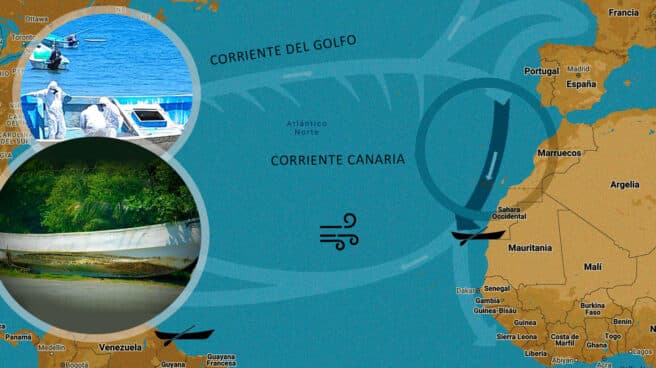 La deriva del cayuco que partió del norte de Mauritania y acabó en el Caribe