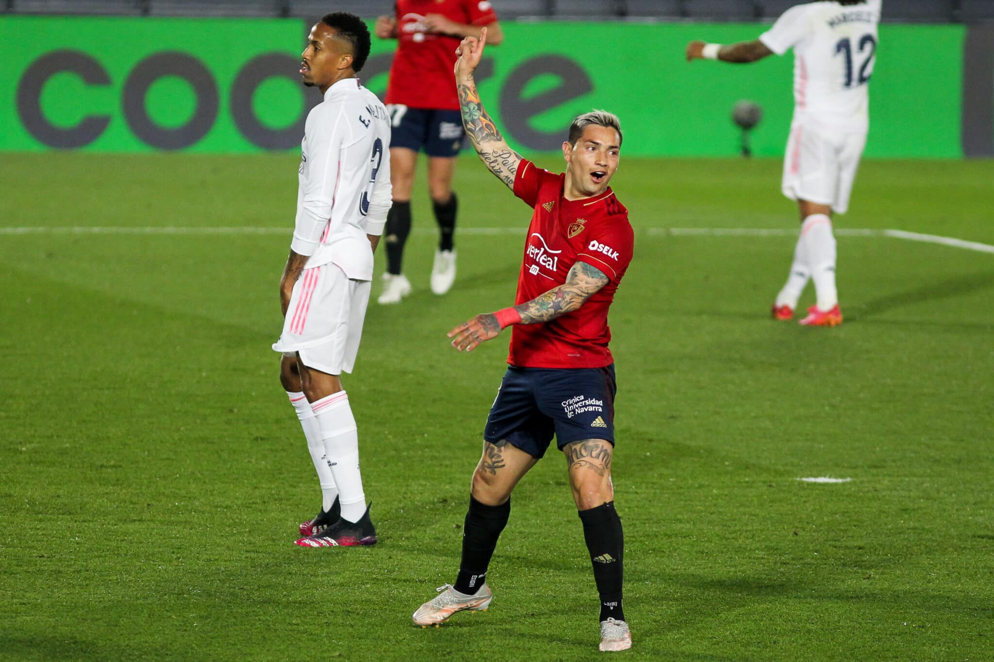 El Chimy Ávila, durante un partido de Liga contra el Real Madrid.