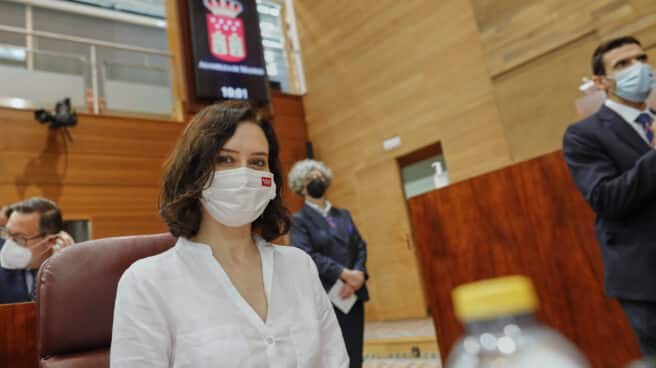Isabel Díaz Ayuso, durante su investidura en la Asamblea de Madrid. Isabel Díaz Ayuso, durante su investidura en la Asamblea de Madrid.