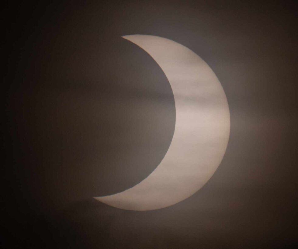 El fenómeno, captado desde Winthrop, Massachusetts