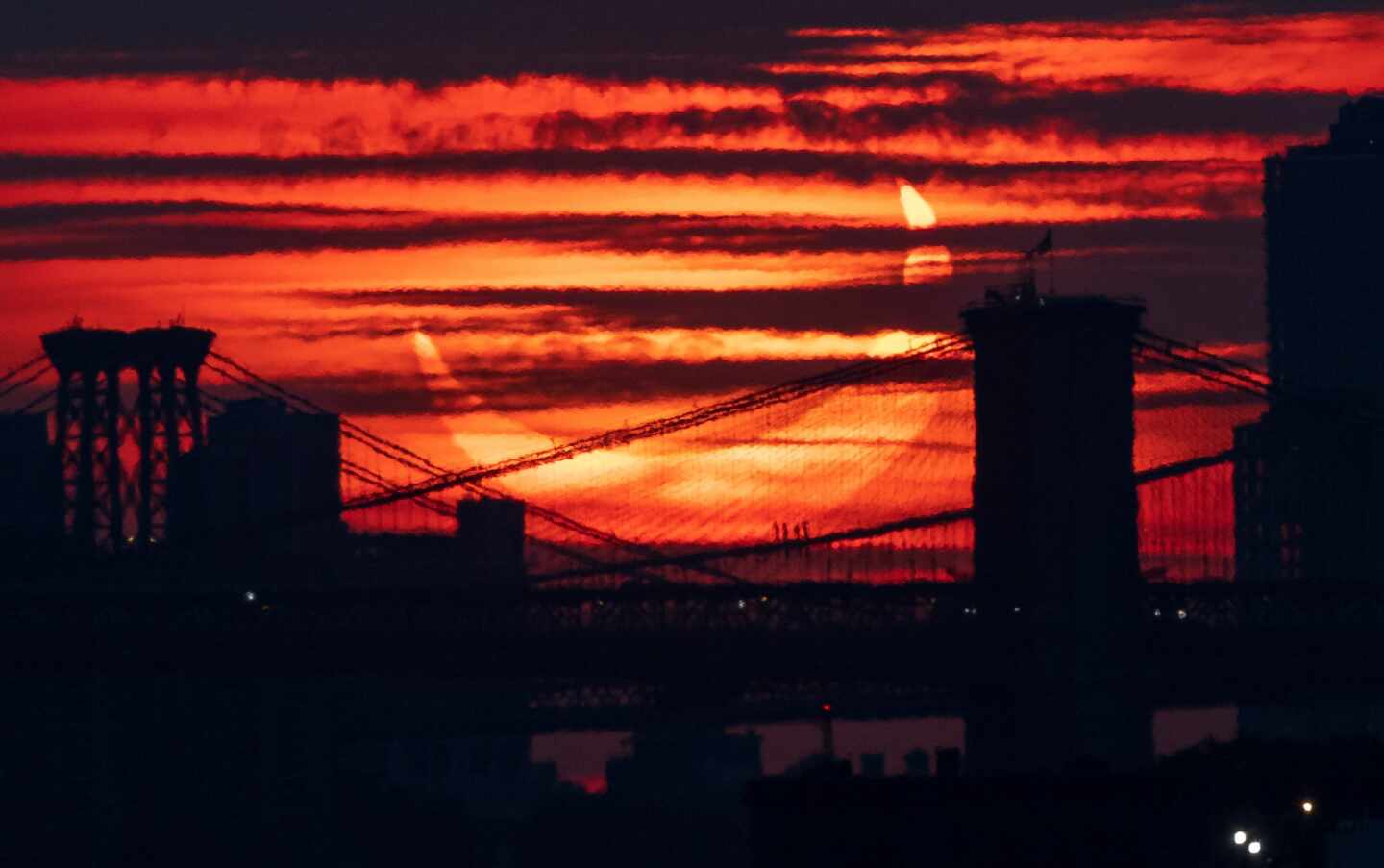 Espectacular imagen de eclipse en Nueva York