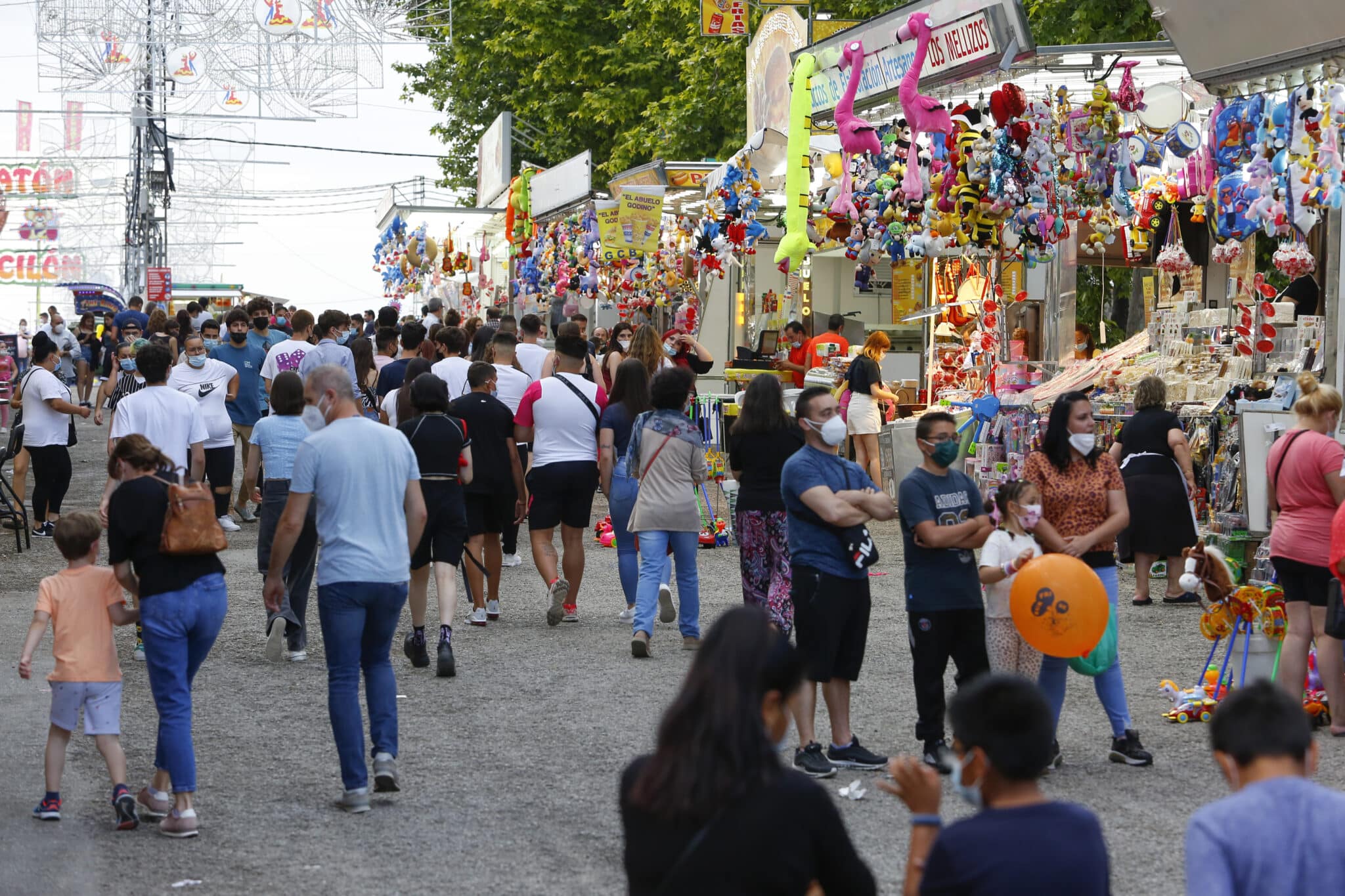 El recinto ferial de Granada en la feria de Corpus Christi, a principios de junio.