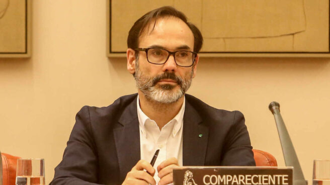 Fernando Garea, en una comparecencia en el Congreso durante su etapa como director de la Agencia EFE.