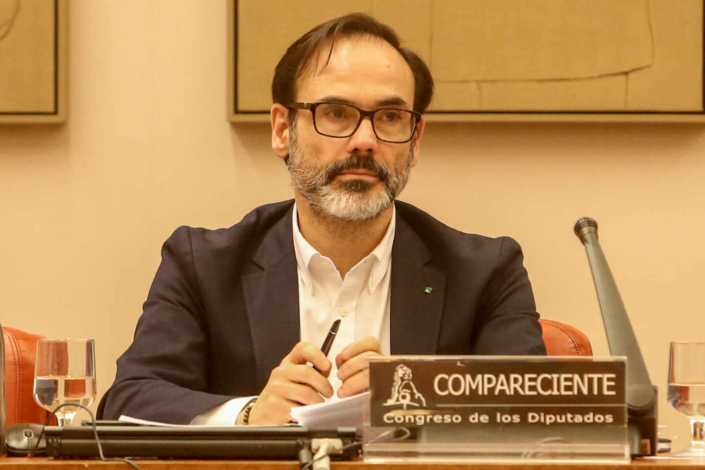 Fernando Garea, en una comparecencia en el Congreso durante su etapa como director de la Agencia EFE.