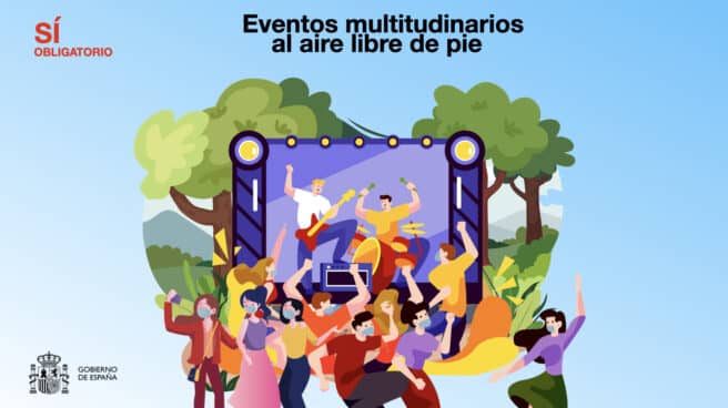 Cuando serán obligatorias y cuándo no las mascarillas a partir del sábado 26 de junio Infografía del uso de la mascarilla al aire libre.