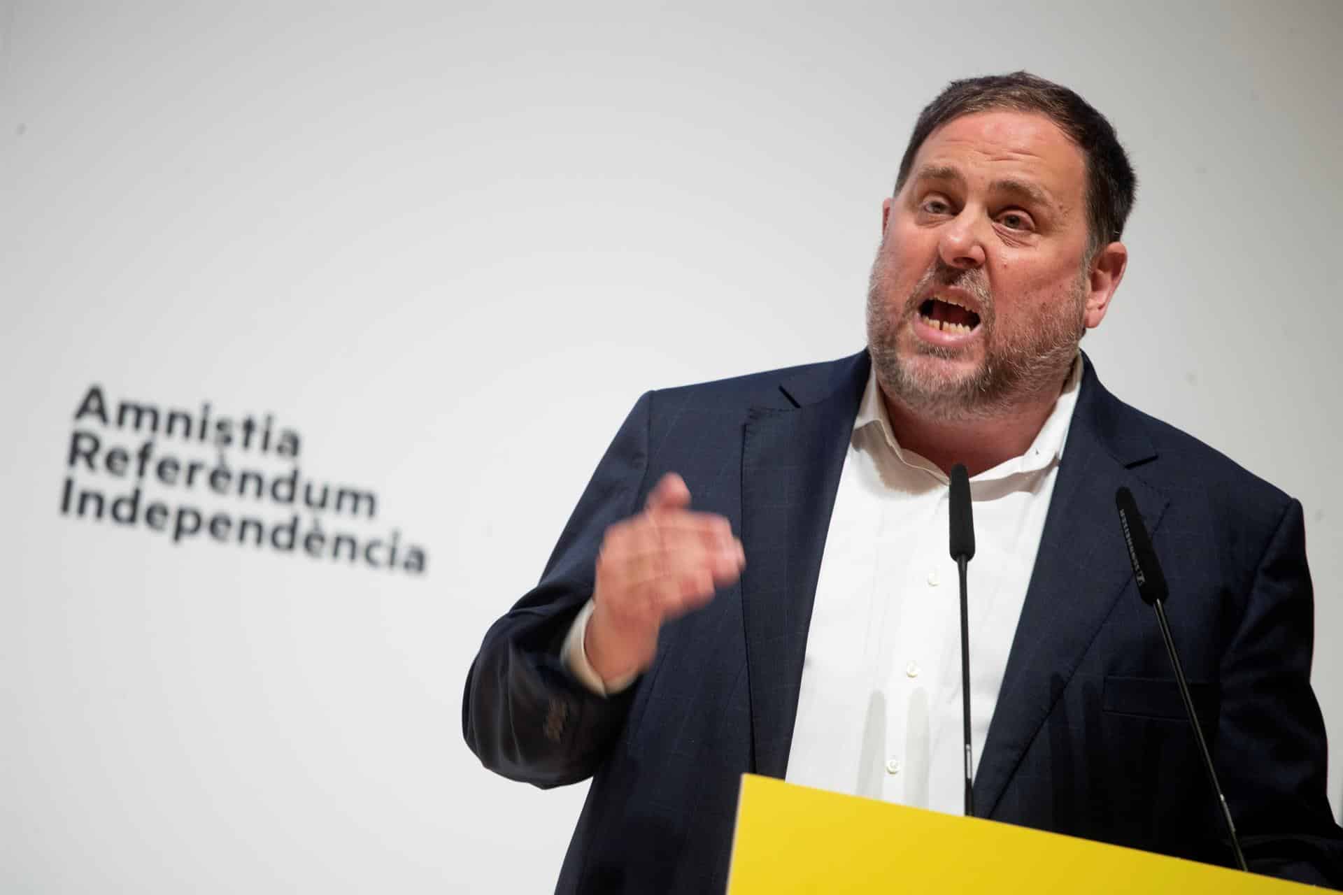 Oriol Junqueras, en un acto de ERC.