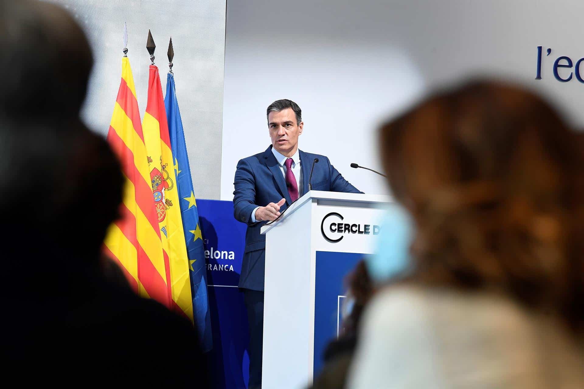 Pedro Sánchez, en el Cercle de Economía de Barcelona.