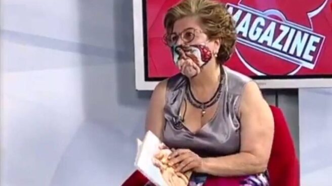 La poeta Sonsoles Soto Mories, durante su intervención en la Televisión de Castilla y León. La poeta Sonsoles Soto Mories, durante su intervención en la Televisión de Castilla y León.