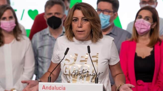 Susana Díaz, tras su derrota en las primarias del PSOE de Andalucía.