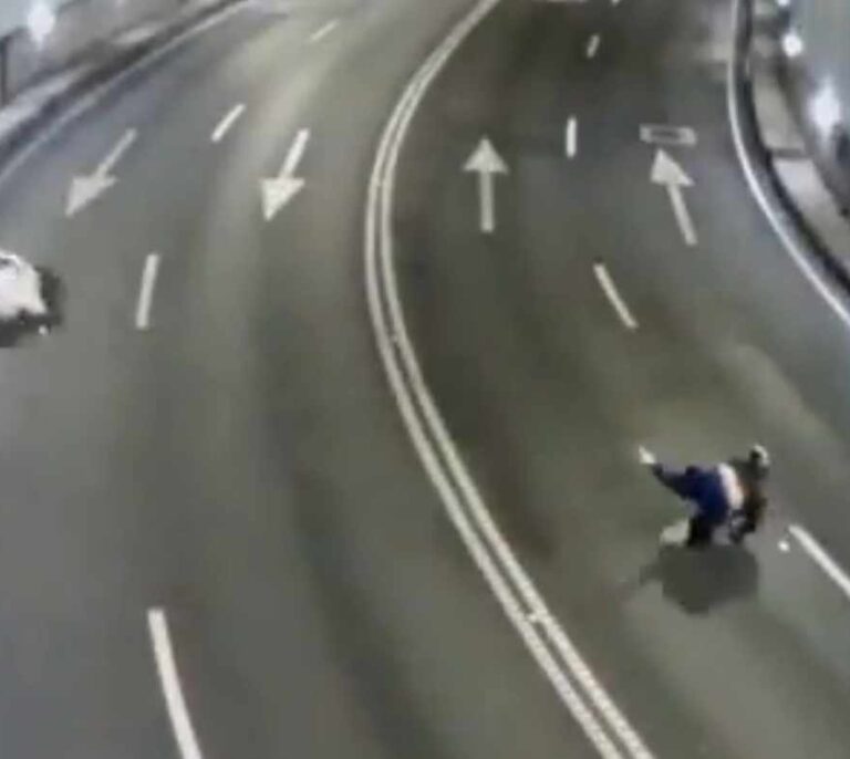 El impactante vídeo de los accidentes en un túnel de A Coruña