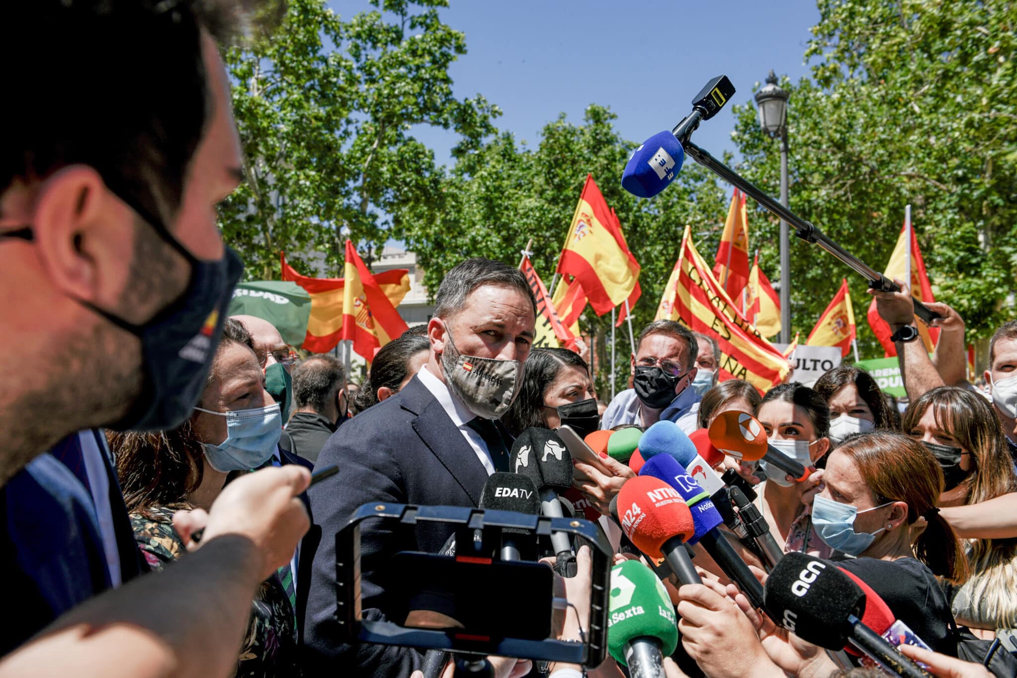 El presidente de Vox, Santiago Abascal.