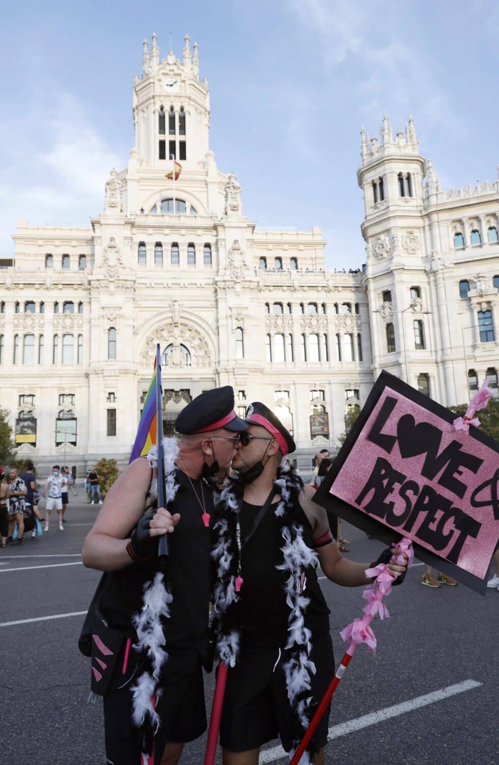 Participantes en la marcha del Orgullo LGTBI