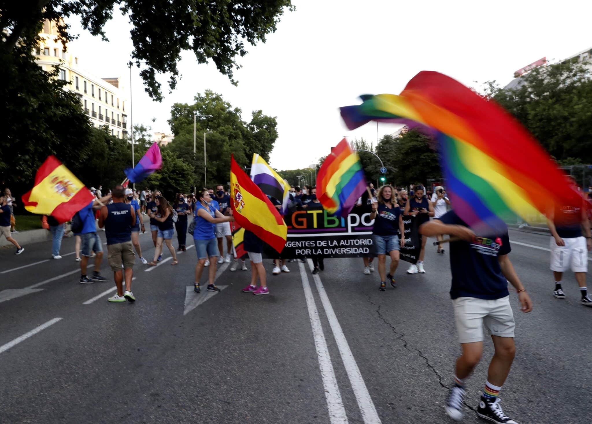 Un momento de la marcha del Orgullo LGTBI