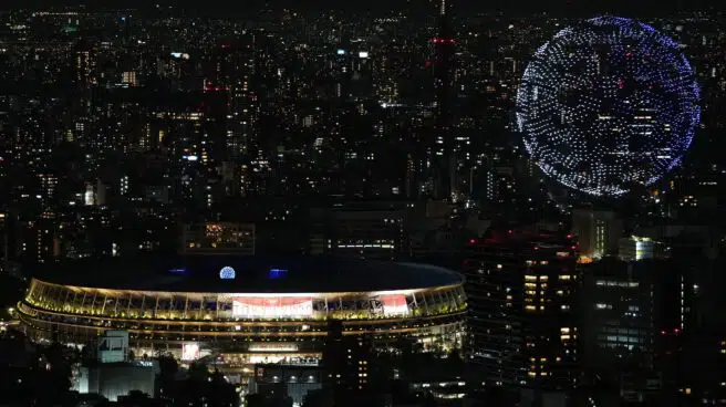 Drones en el cielo de Tokio: el momento más espectacular de la inauguración de los Juegos Olímpicos