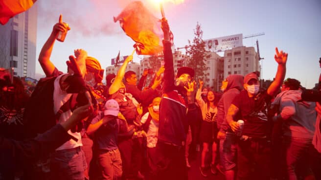 Los chilenos celebran el resultado del referéndum sobre la Constitución