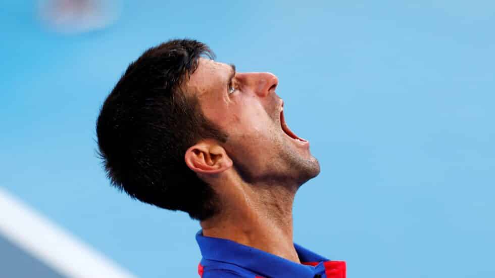 La frustración de Djokovic en Tokio 2020