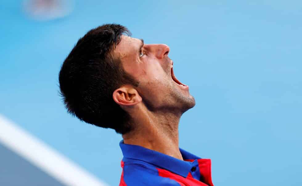 La frustración de Djokovic en Tokio 2020