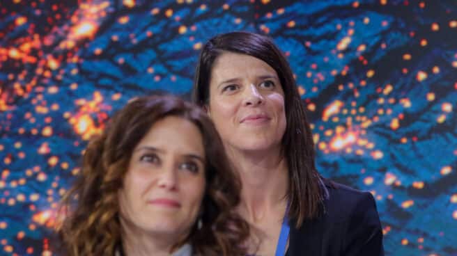 La medallista olímpica Ruth Beitia asiste a un acto del PP junto a Isabel Díaz Ayuso. La medallista olímpica Ruth Beitia asiste a un acto del PP junto a Isabel Díaz Ayuso.