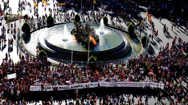 Manifestación estatal del Orgullo LGTBI en Madrid, desde Atocha hasta Colón