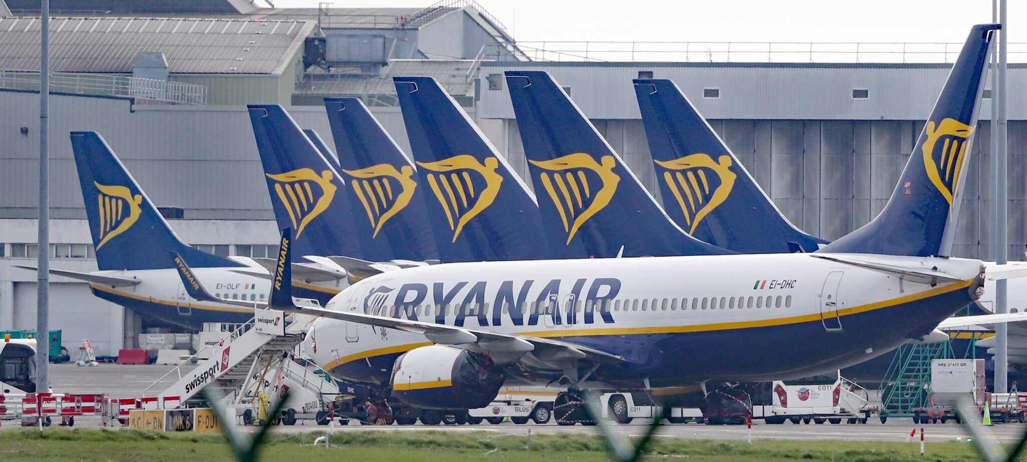Imagen de un avión de Ryanair.