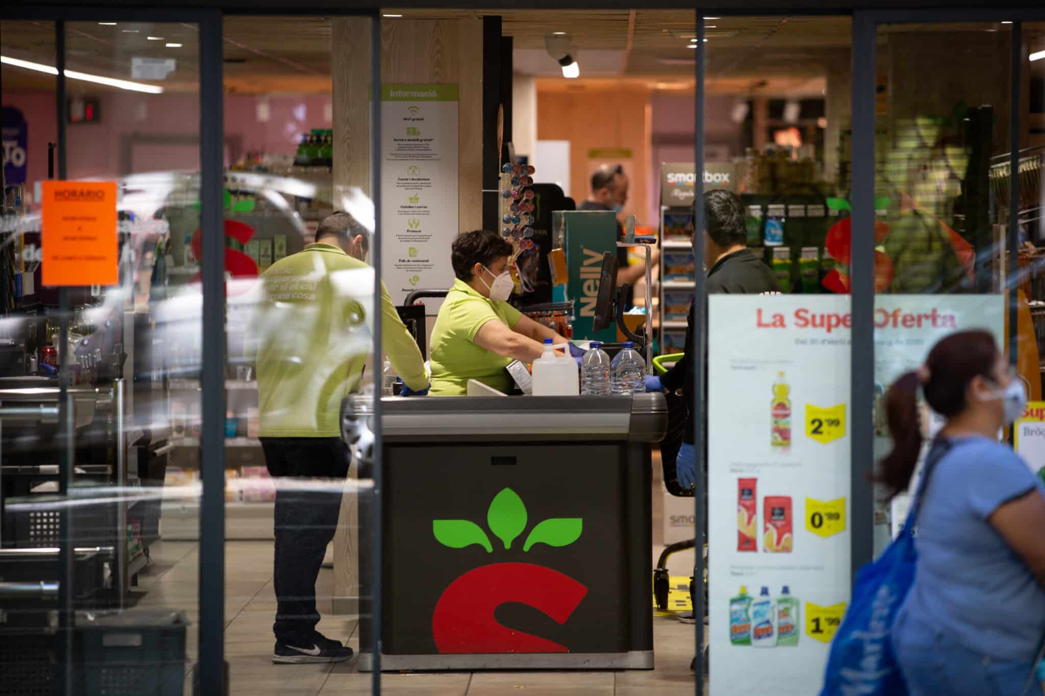 Imagen del interior de un supermercado.