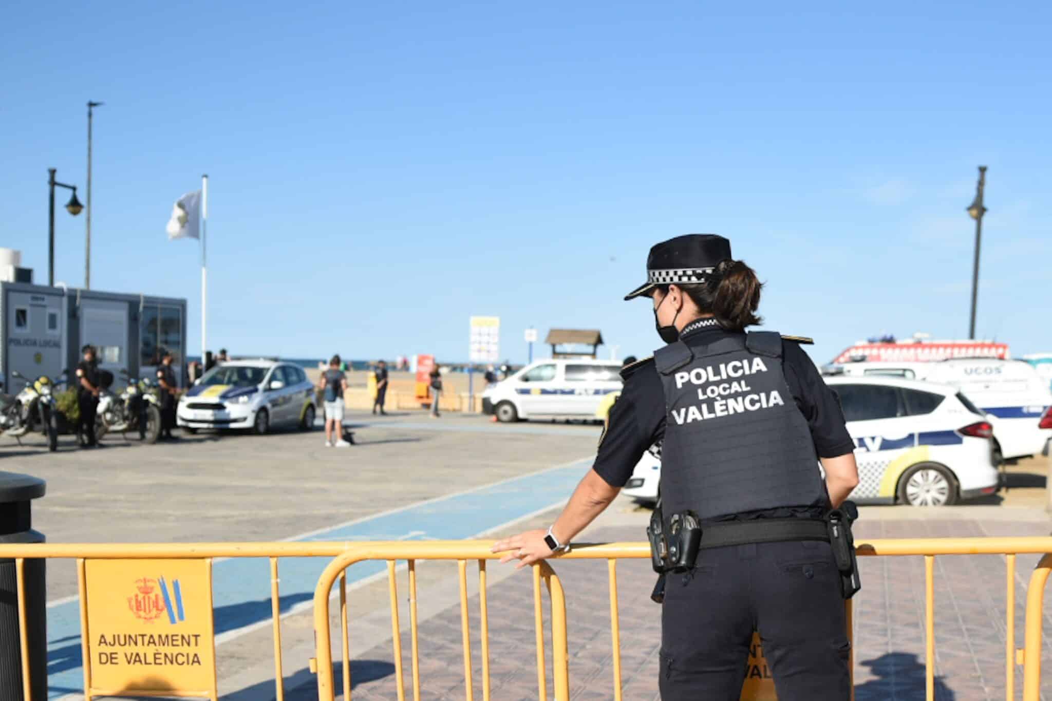 Una agente de la Policía Local de Valencia.