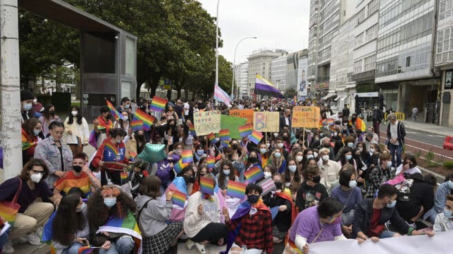 Marchas por el Día Internacional del Orgullo LGTBI Manifestación convocada por el Día Internacional del Orgullo LGTBI en A Coruña.