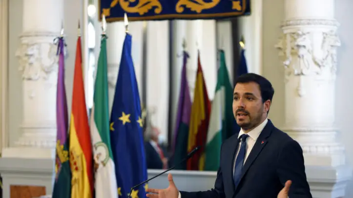 El ministro de Consumo, Alberto Garzón,.