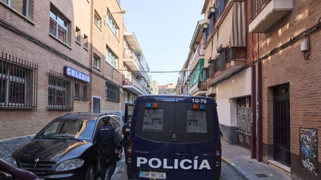 Un furgón de Policía Nacional