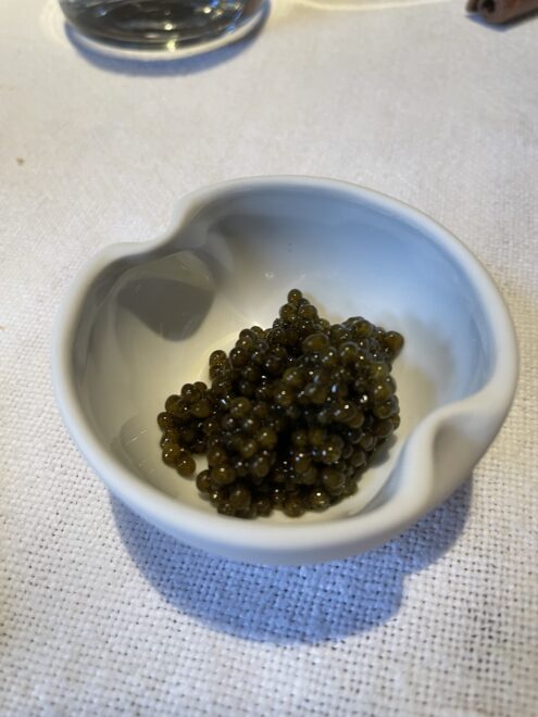 Un plato de caviar.
