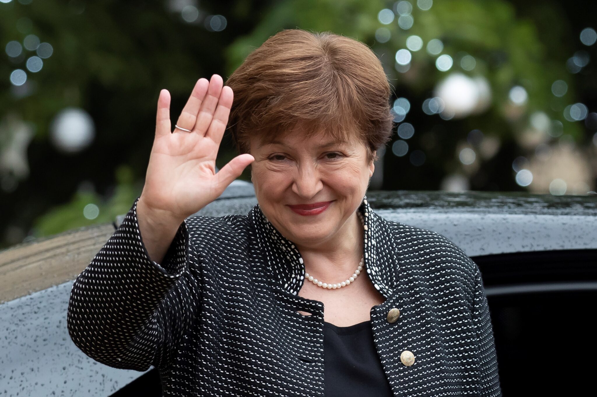 La presidenta del Fondo Monetario Internacional (FMI), Kristalina Georgieva, en París, Francia.