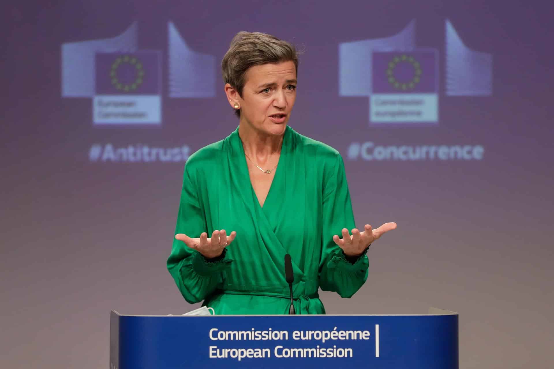 La vicepresidenta comunitaria y responsable de Competencia, Margrethe Vestager.