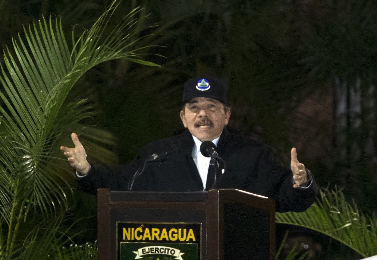 Daniel Ortega, en una intervención pública