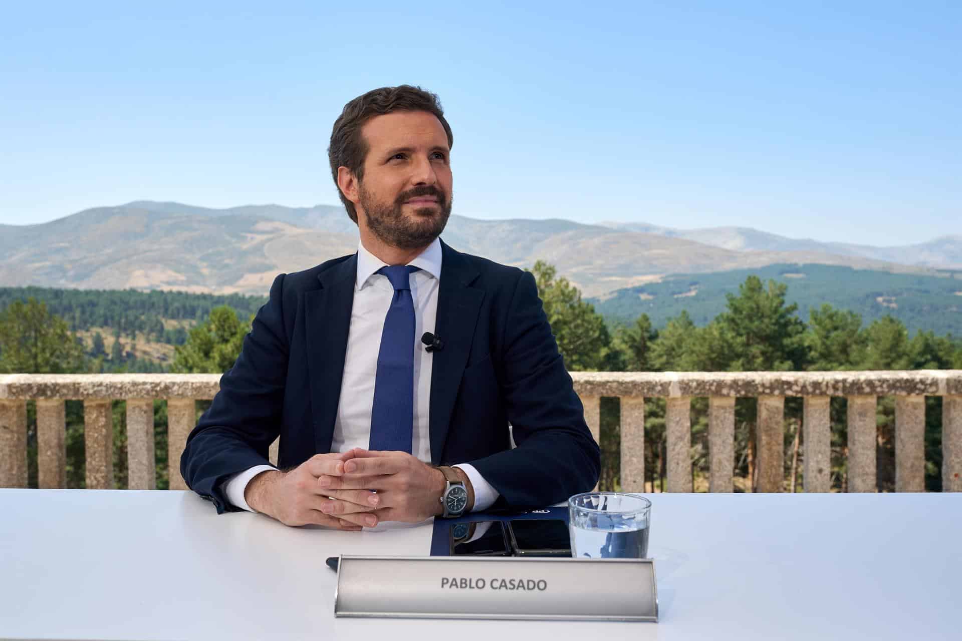 El líder del PP, Pablo Casado.