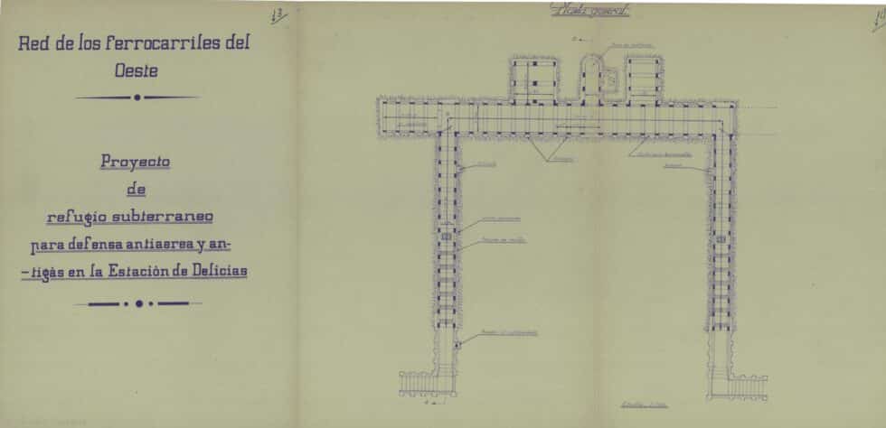 Plano de proyecto de refugio subterráneo