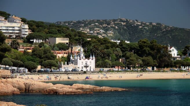 La playa de Sant Pol, en S'Agaró (Girona)