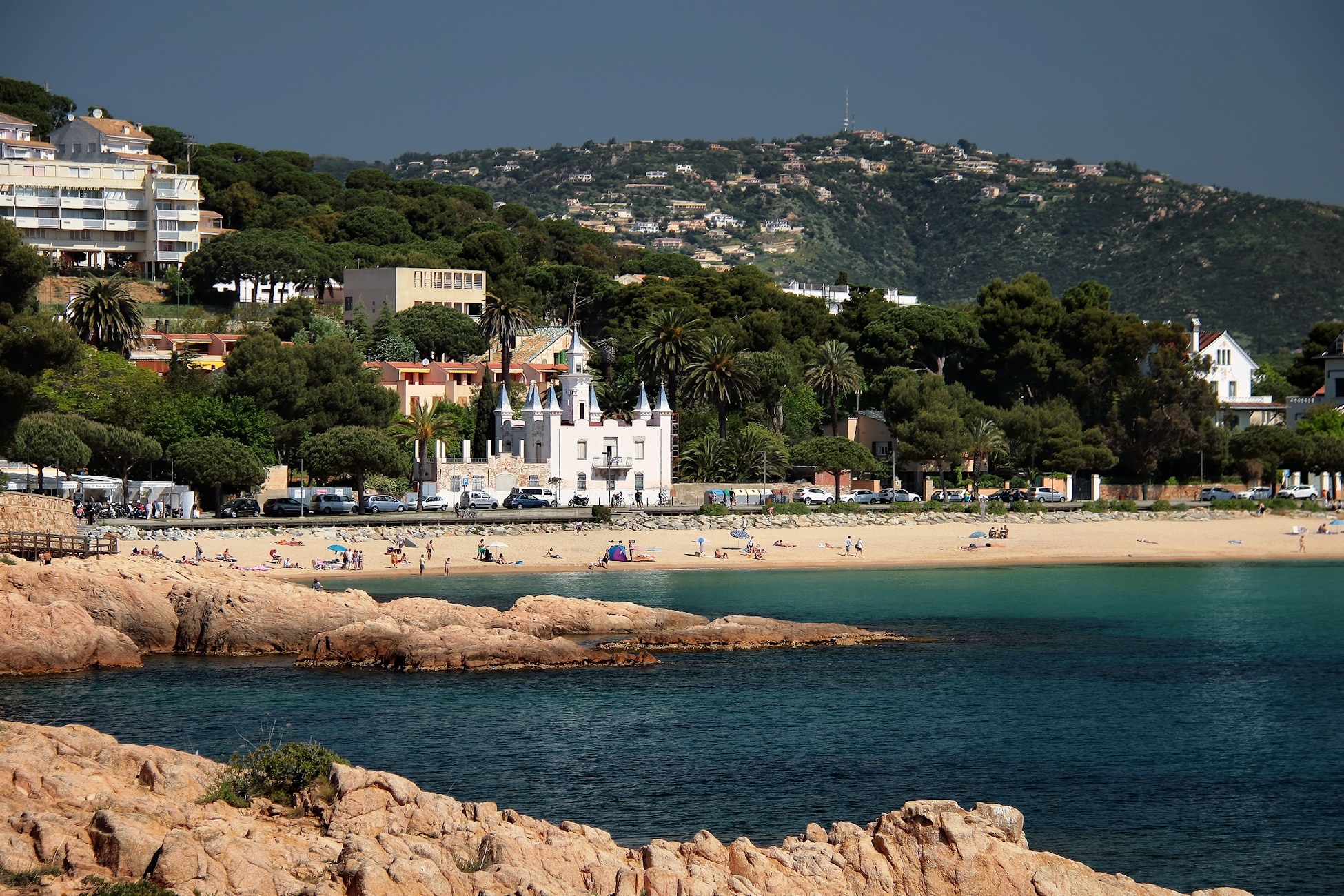 La playa de Sant Pol, en S'Agaró (Girona)