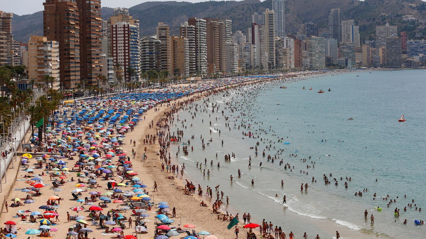 Una de las playas de Benidorm.