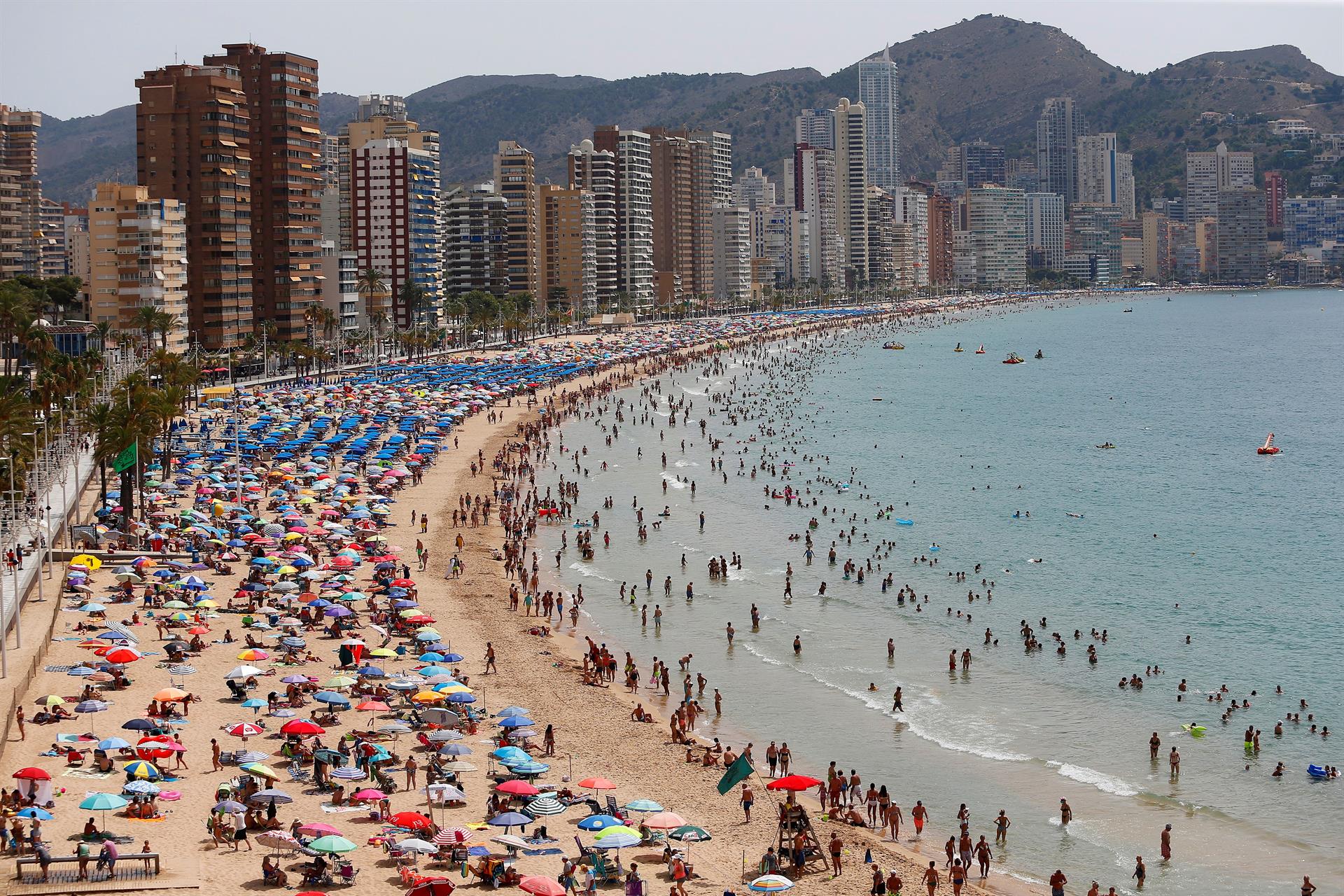 Una de las playas de Benidorm.