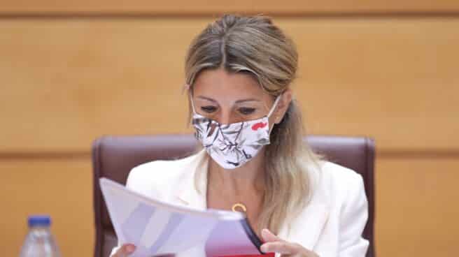 Yolanda Díaz comparece en la comisión de Trabajo celebrada en el Senado La vicepresidenta Tercera del Gobierno y Ministra de Trabajo y Economía Social, Yolanda Díaz