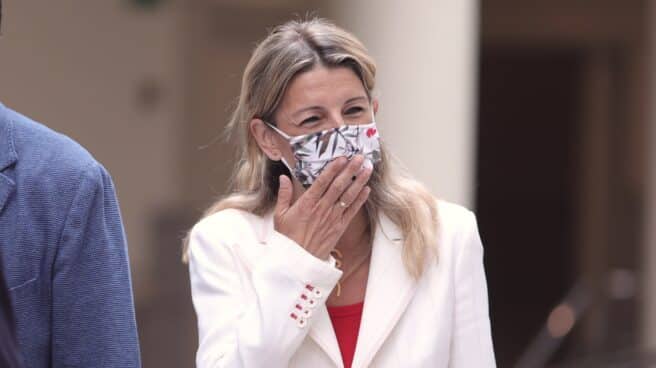 Yolanda Díaz desoye a Calviño sobre el salario mínimo La vicepresidenta Segunda del Gobierno y Ministra de Trabajo y Economía Social, Yolanda Díaz.