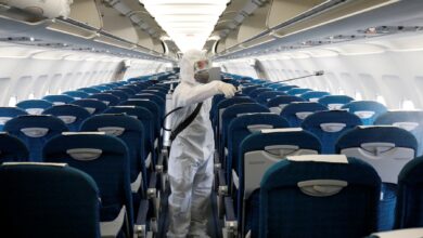 Las líneas aéreas aseguran que el riesgo de contagio por coronavirus en aviones "es mínimo"